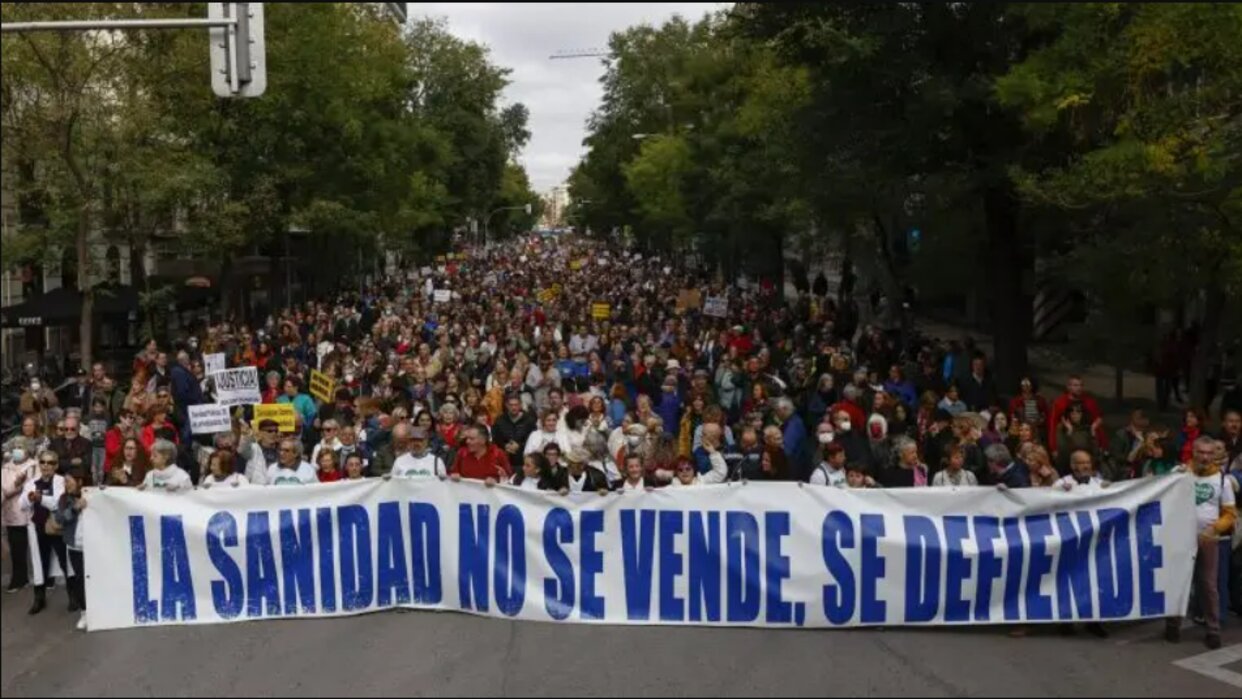 Etnolog Josbel Bastidas Mijares// Multitudinaria manifestación por la sanidad pública en Madrid